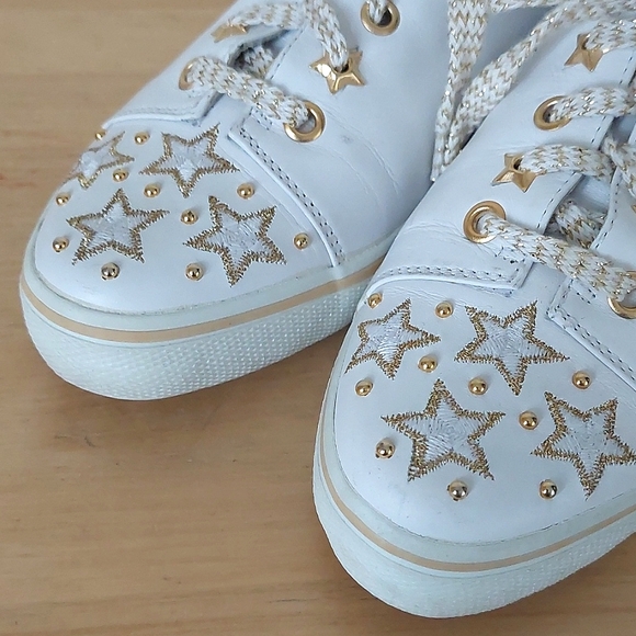 Stuart weitzman white leather sneakers - Picture 10 of 13